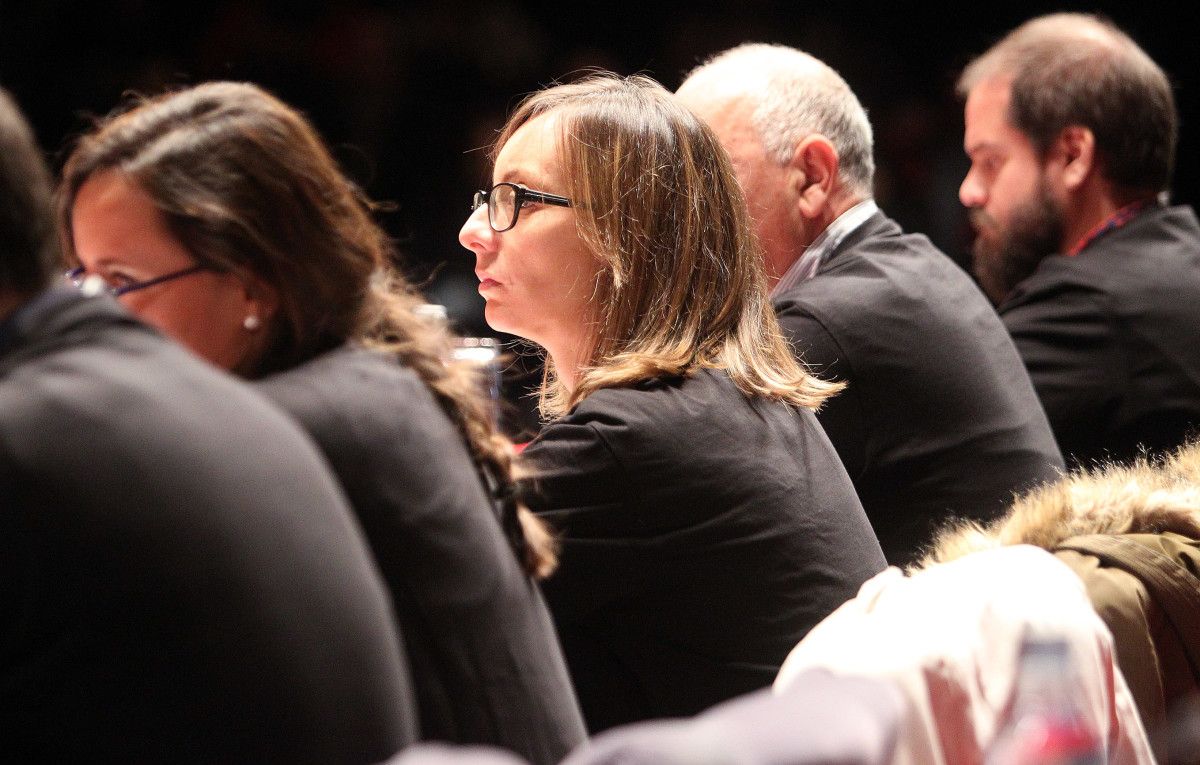 Paloma Castro en un pleno del Concello de Pontevedra