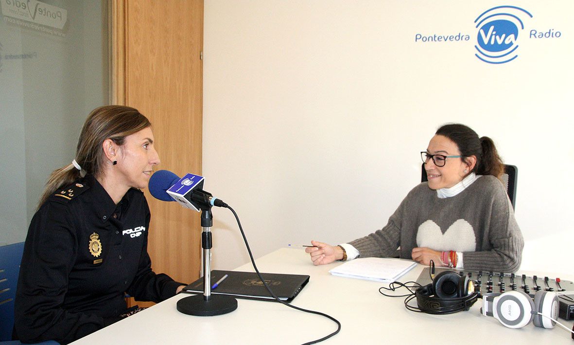 María Teresa Pantín Tascón en PontevedraViva Radio.