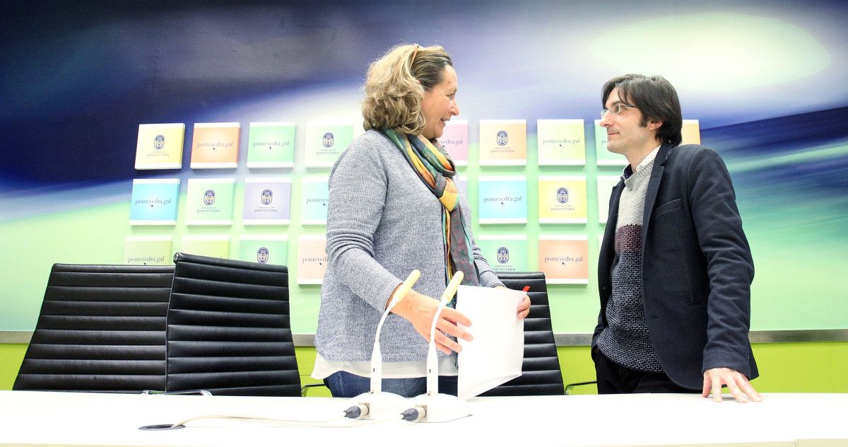 Carmen Fouces e Kiko Da Silva no Concello