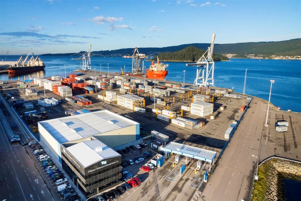 Terminal de contenedores del Puerto de Marín