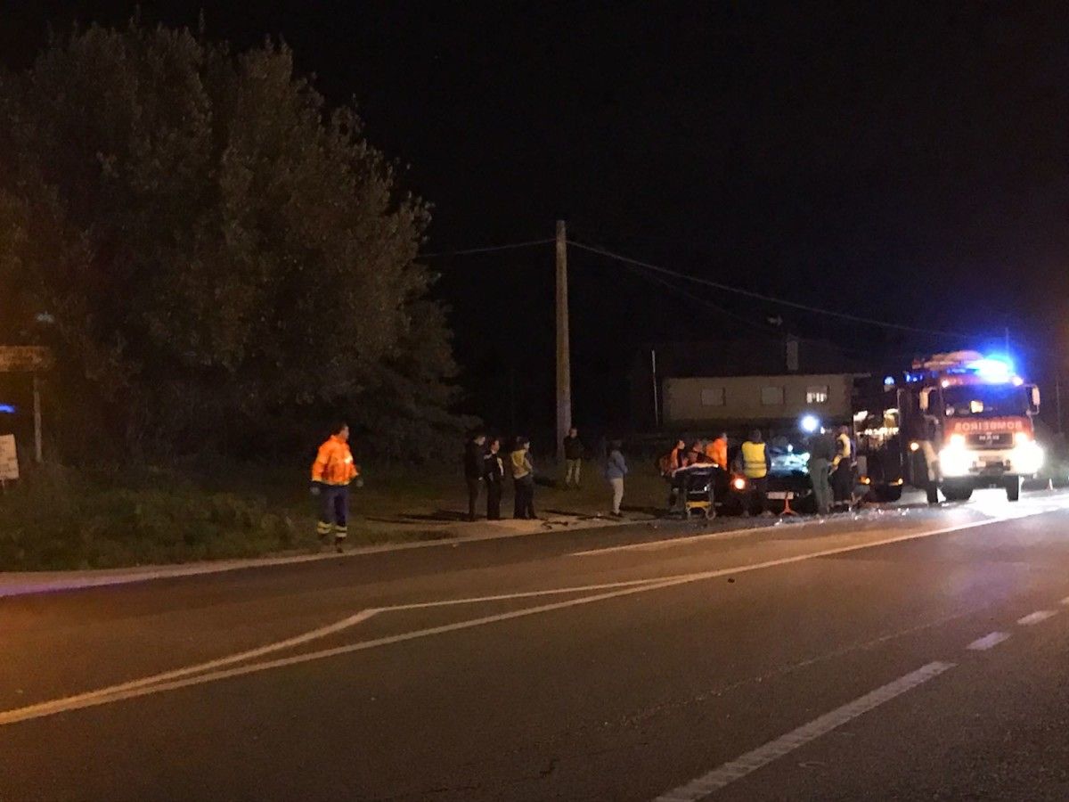 Accidente en la PO-531 en Curro