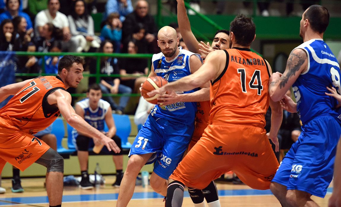 Andrés Miso no partido entre Peixe Galego e Força Lleida na Raña
