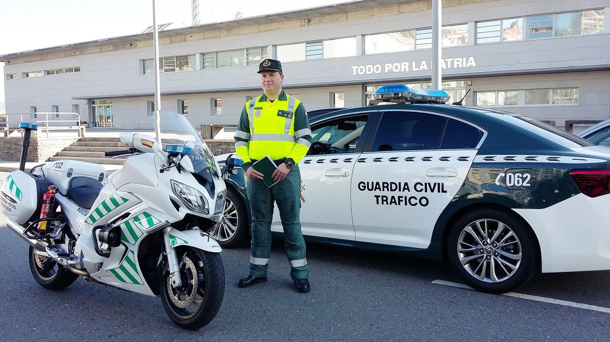 Tenente Juan Jóse López Castro, oficial xefe do subsector de Tráfico en Pontevedra