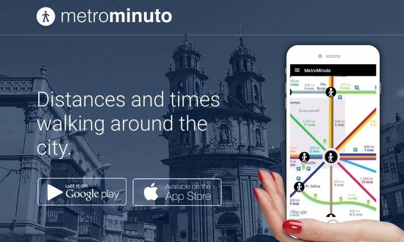 Avance da aplicación para móbiles do Metrominuto