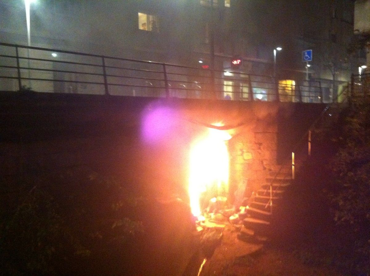 Incendio en la calle Rosalía de Castro