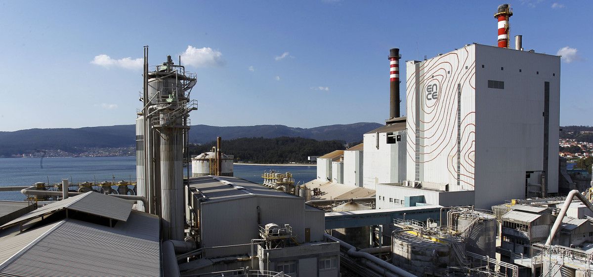 Fábrica de ENCE en Lourizán