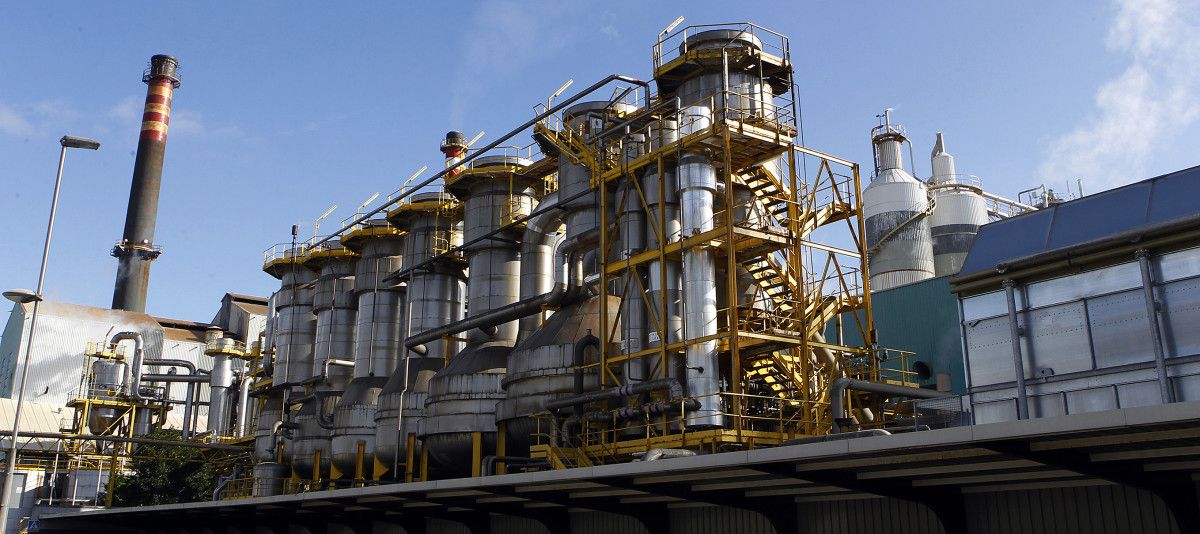 Fábrica de ENCE en Lourizán