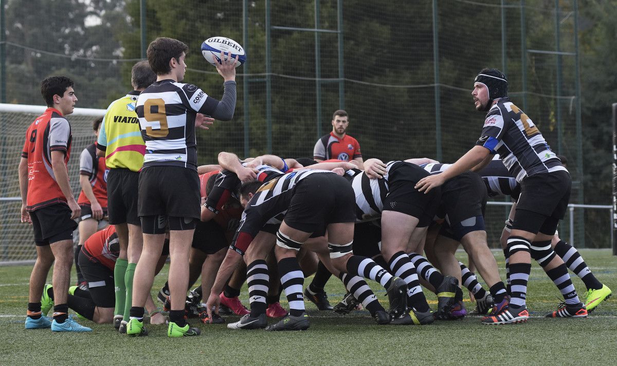 Derbi entre Pontevedra Rugby Club e Mareantes en Monte Porreiro