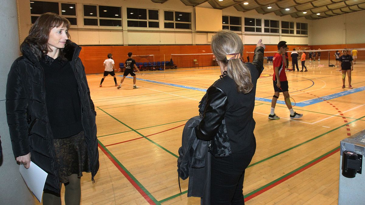 A secretaria xeral para o deporte, Marta Míguez, visita as instalacións do CGTD