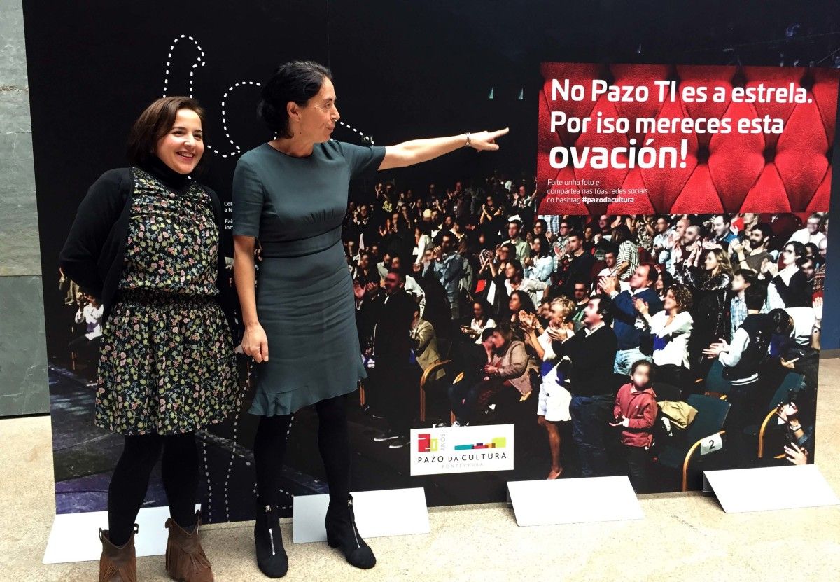 Photocall instalado en el Pazo con motivo de su 20 aniversario