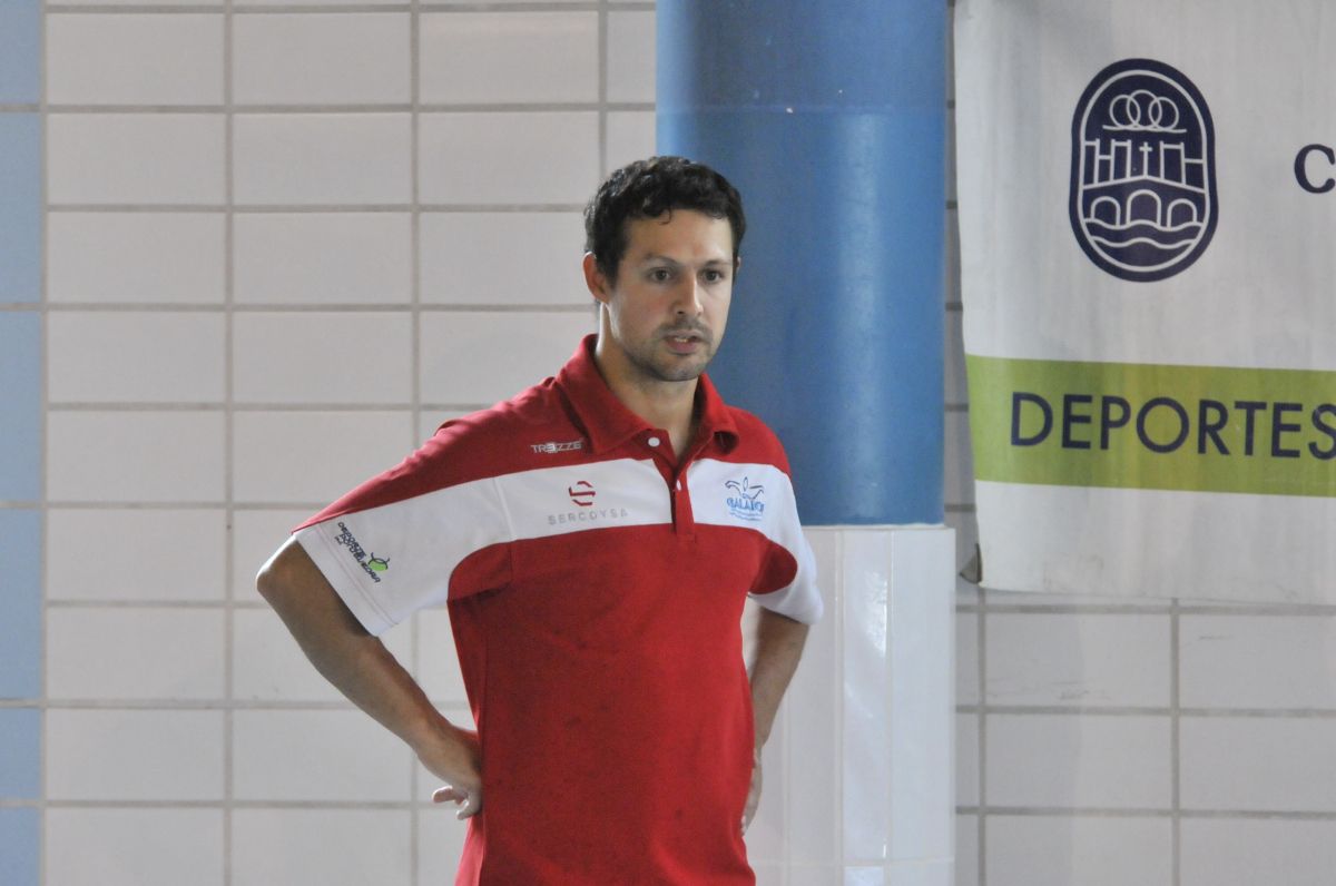 Javi de Sáa durante la Supercopa Gallega de Waterpolo