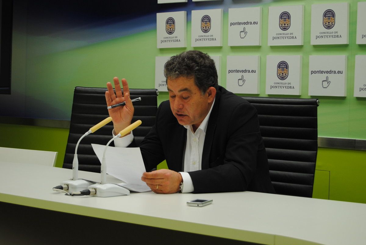 Miguel Fernández Lores enterouse da resolución da Xunta Electoral durante unha rolda de prensa