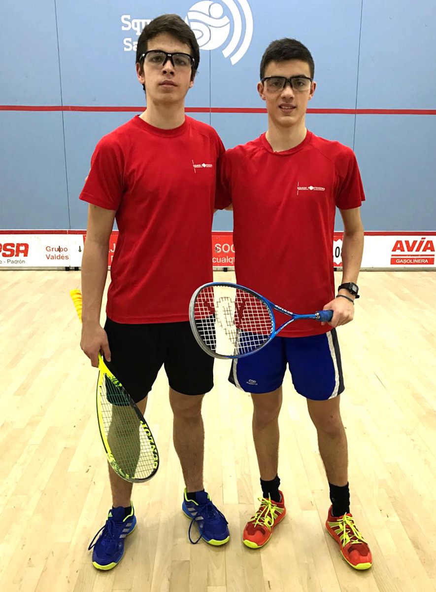 Pablo Quintana y Gonzalo Romero, deportistas del Squash Pontevedra