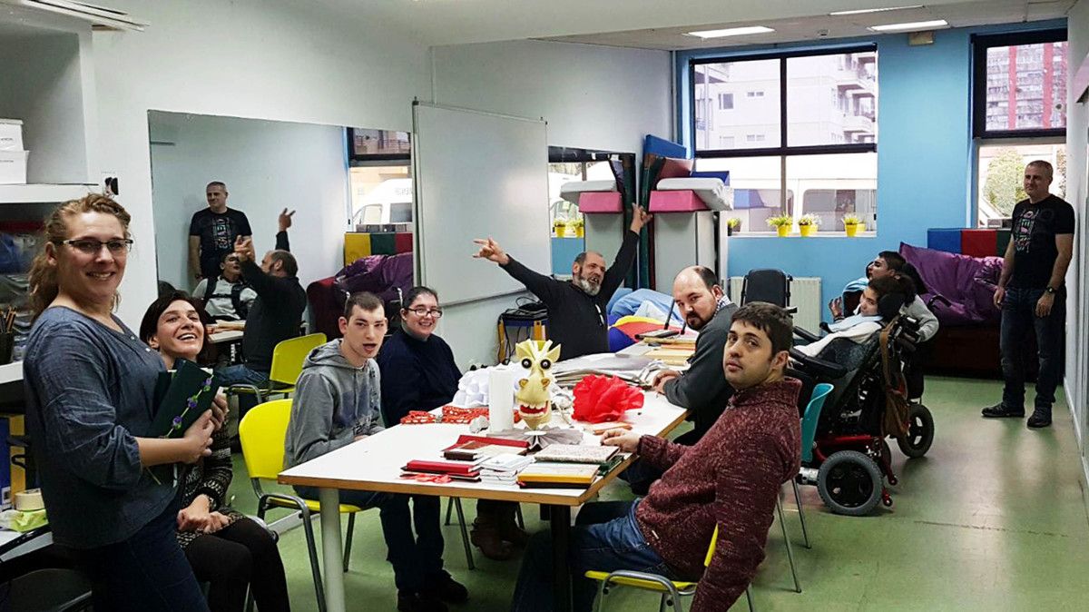 Usuarios de la asociación de Amencer-ASPACE 