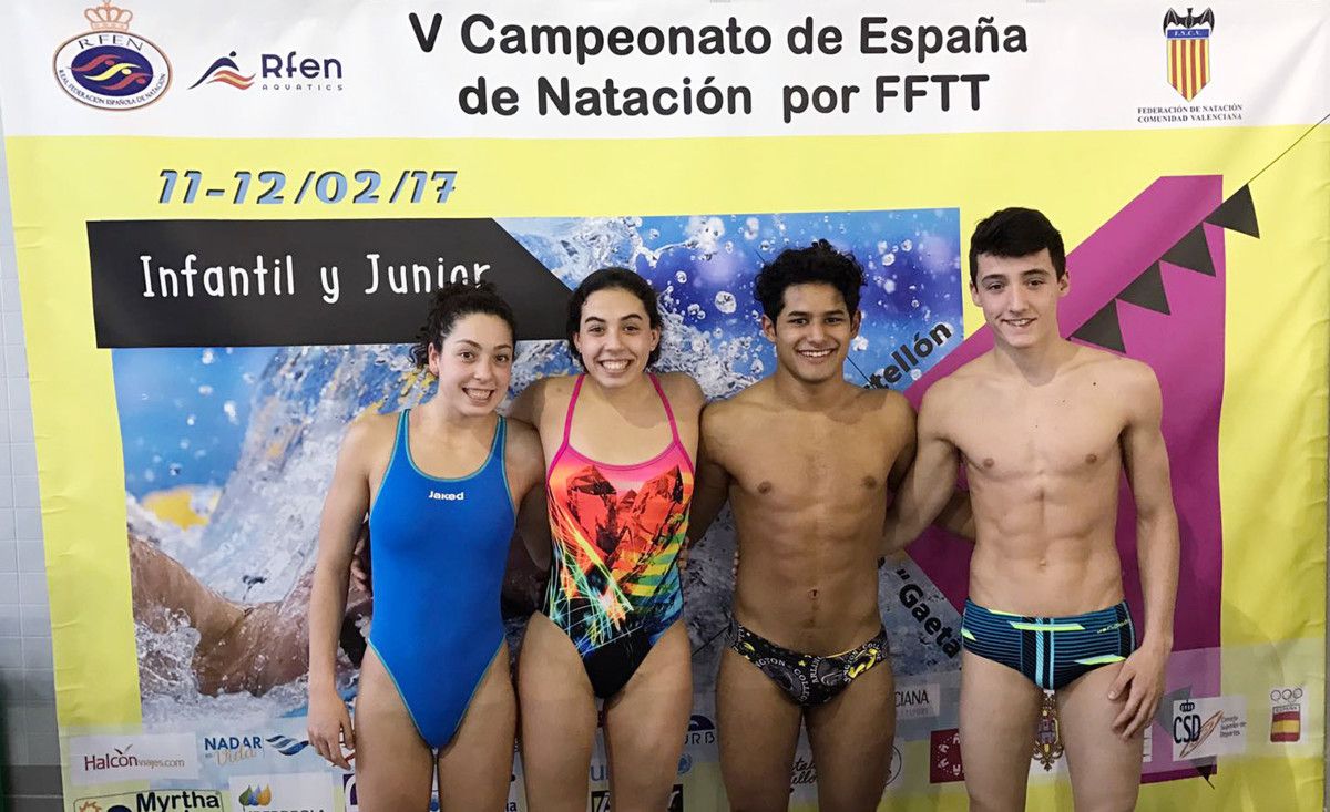 Nadadores do Galaico no Campionato de España Infantil e Junior por Autonomías
