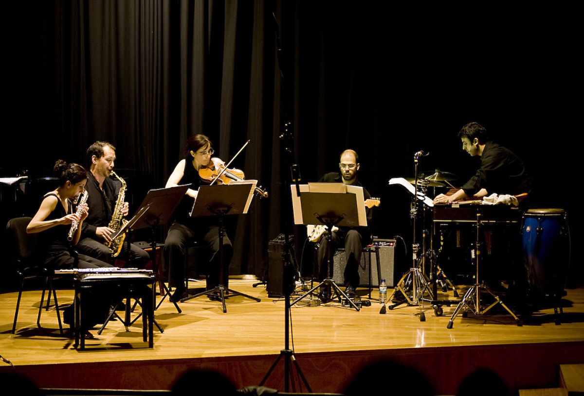Uno de los conciertos de Vertixe Sonora Ensemble previos al de Pontevedra