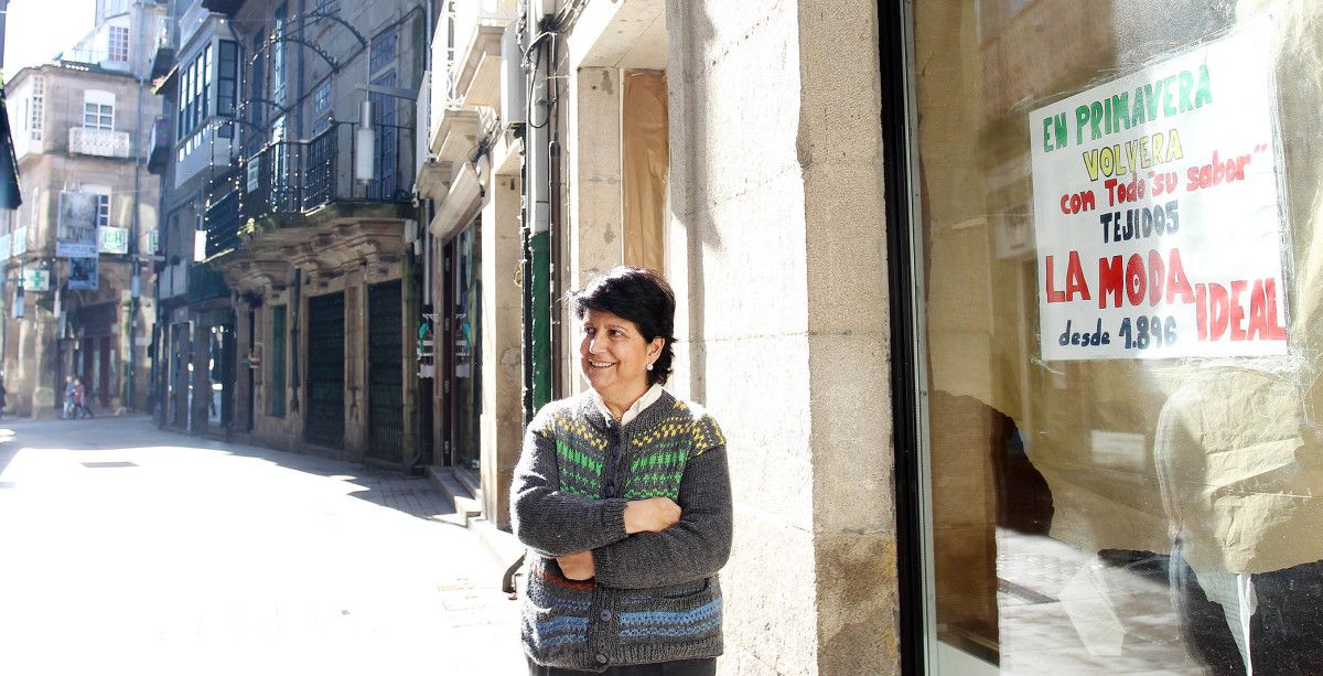 Obras no novo establecemento de La Moda Ideal