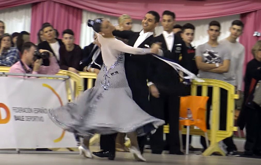 Adrián Esperón e Patricia Martínez no Campionato de España Standard