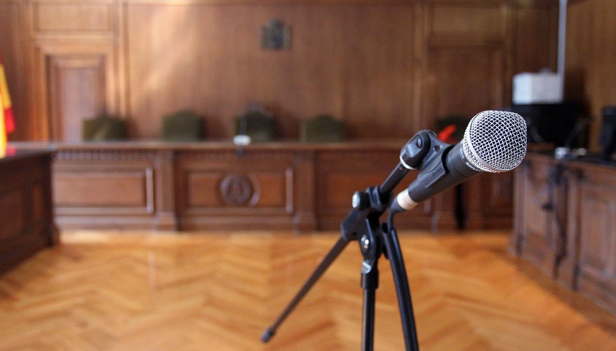 Sala de vistas de la Audiencia de Pontevedra