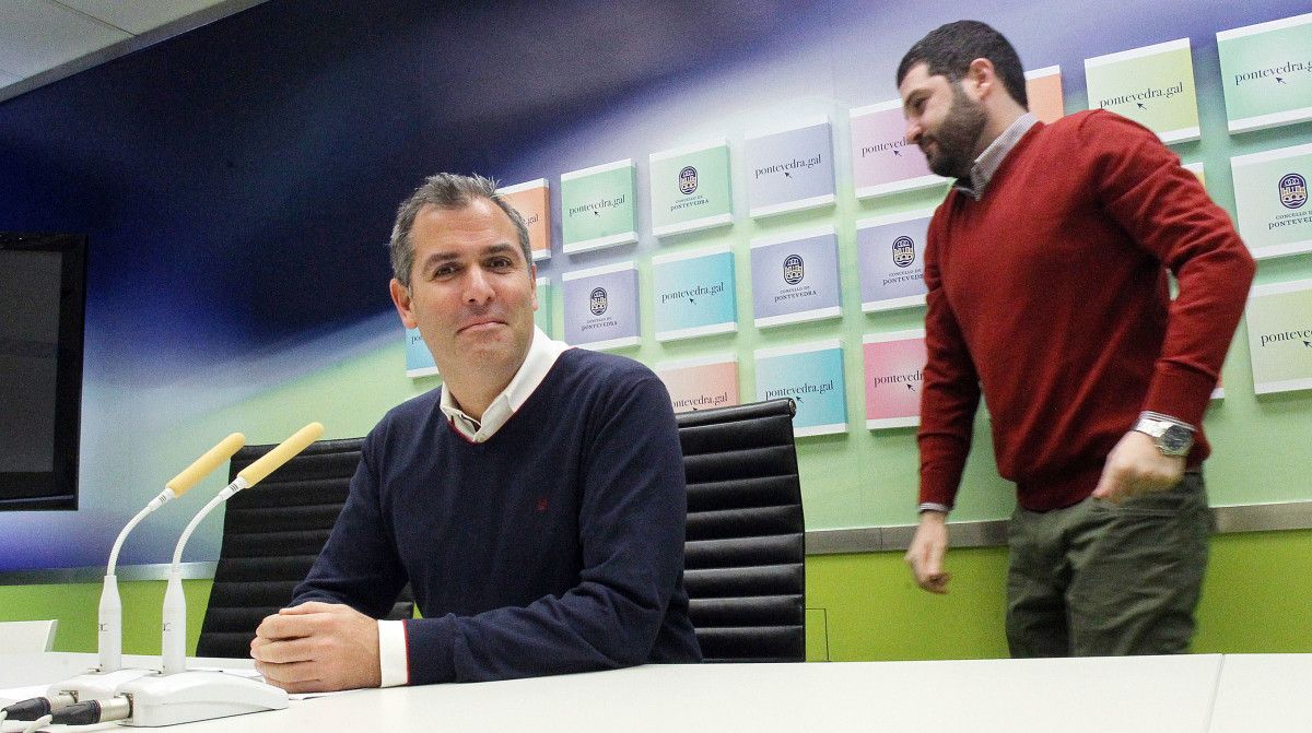 Rafael Domínguez y César Abal, en rueda de prensa en el Concello