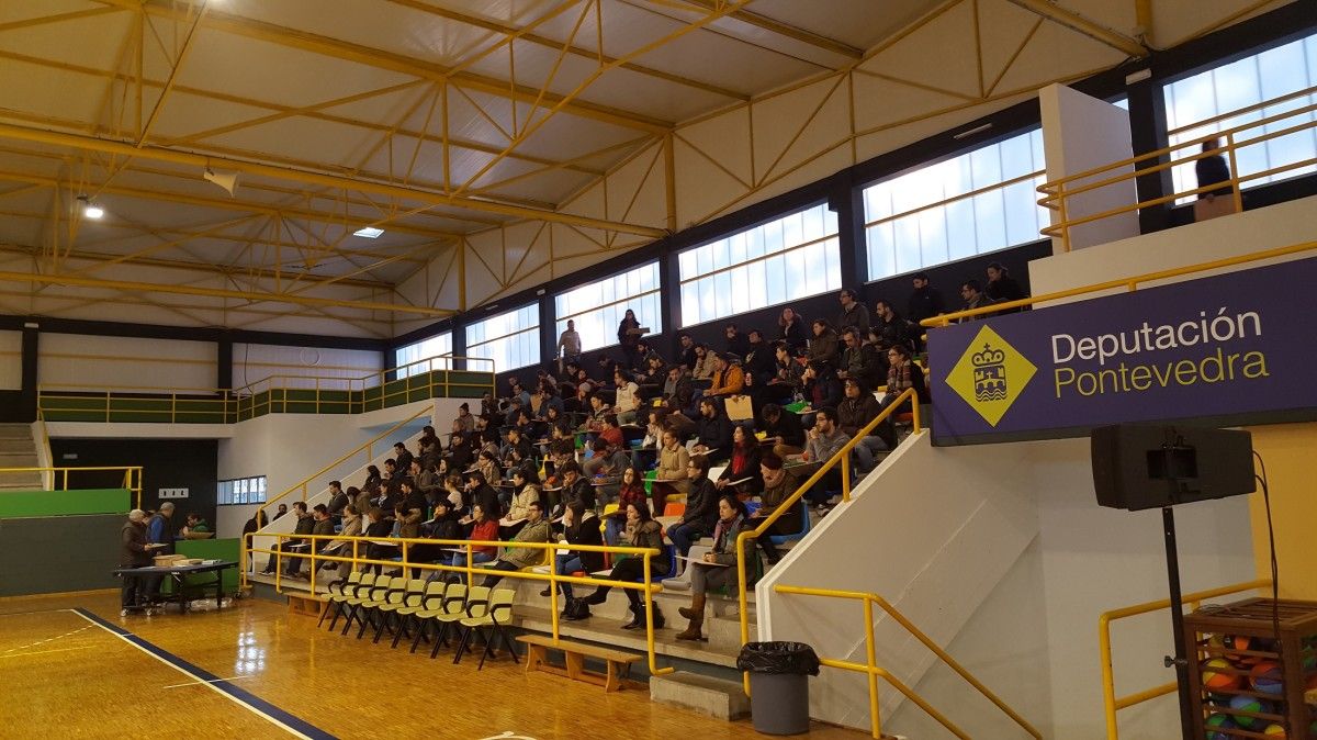Candidatos a mestre composteiro no pavillón do Príncipe Felipe