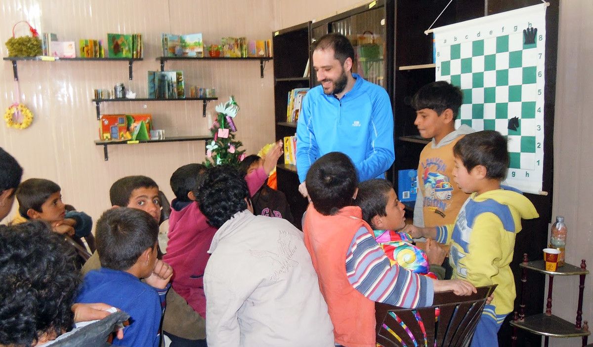 Proxecto solidario da Escola Xadrez Pontevedra en Xordania