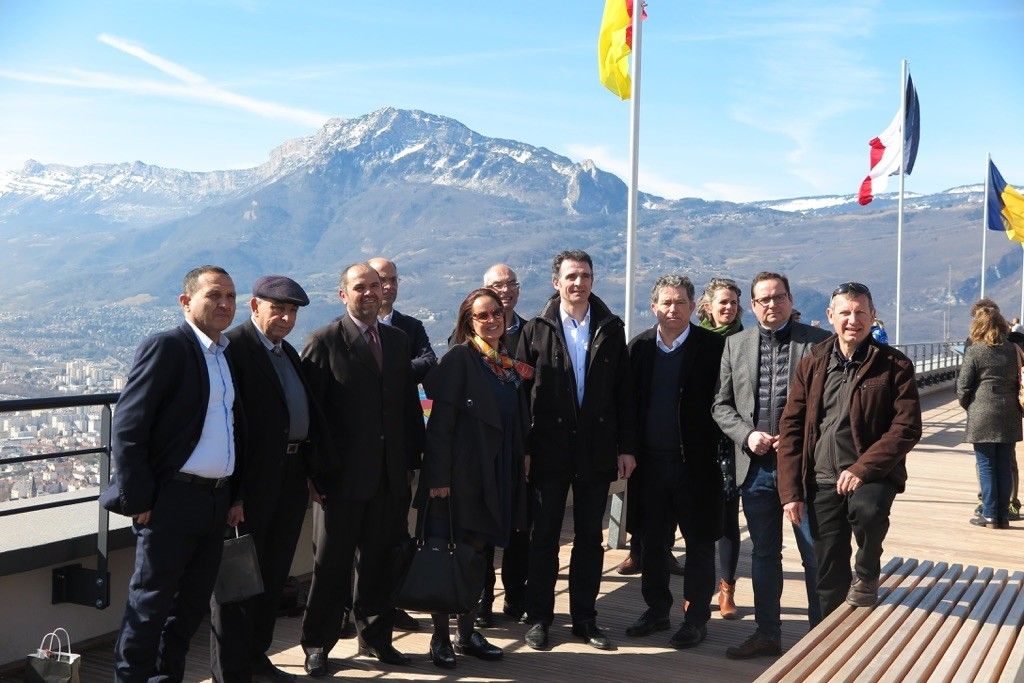 Miguel Anxo Fernández Lores visitando la fortaleza de La Bastilla, en Grenoble