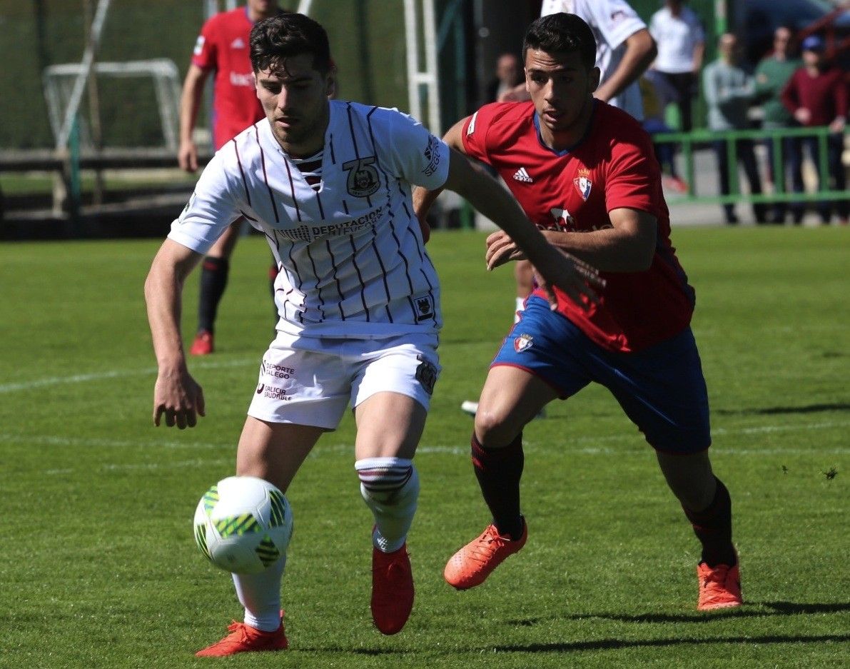 Bonilla, no partido entre Osasuna B e Pontevedra en Tajonar