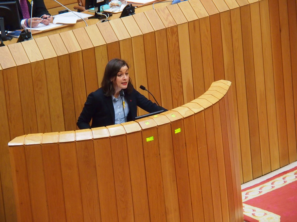 A deputada de En Marea, Eva Solla