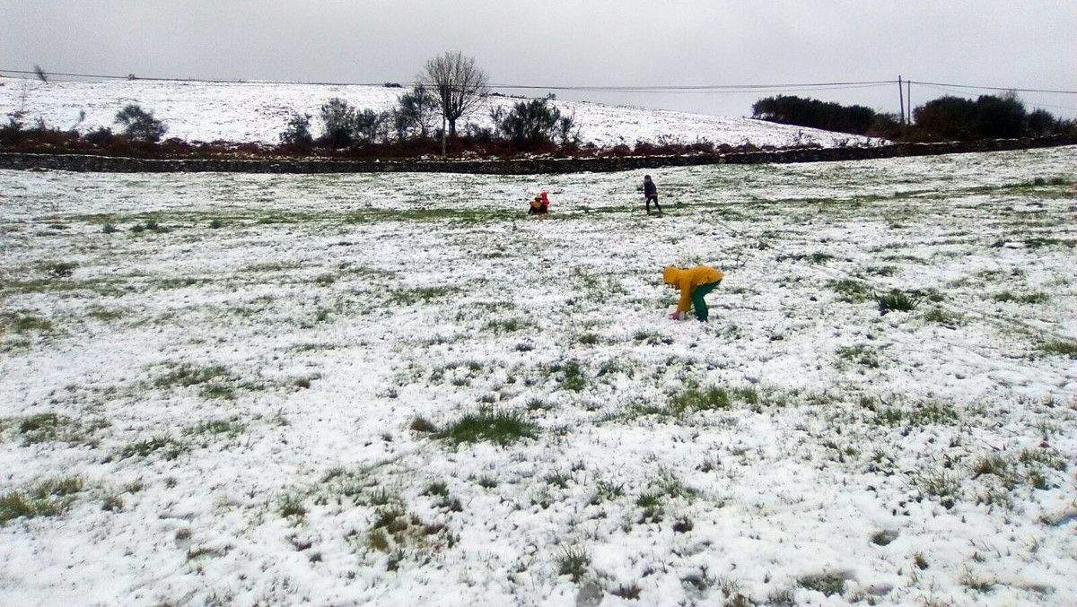 Nieve en A Lama el jueves 23 de marzo