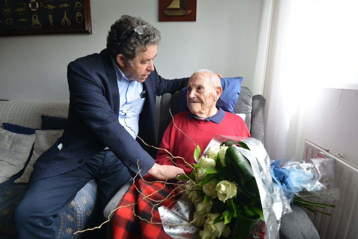 José Lorenzo Lago co alcalde de Pontevedra