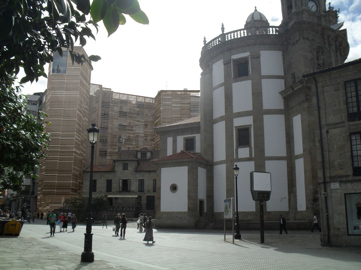 Deseño gañador do concurso de ideas para adecentar as medianeiras da Peregrina