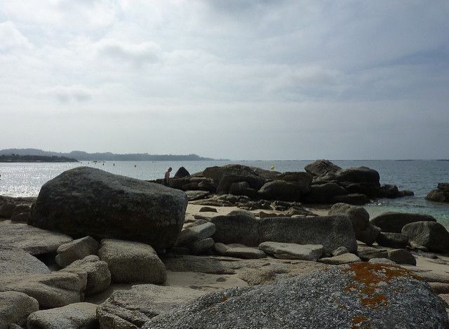 Rochas de San Vicente do Mar, no Grove