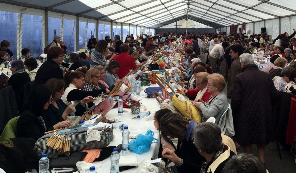 Encontro de palilleiras en Portonovo 2017