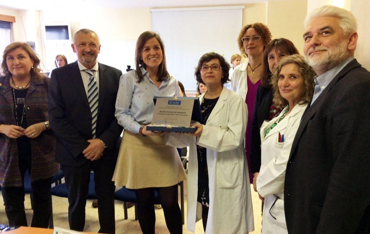 Entrega ao CHOP do premio Best in Class pola súa unidade de atención á psoríase