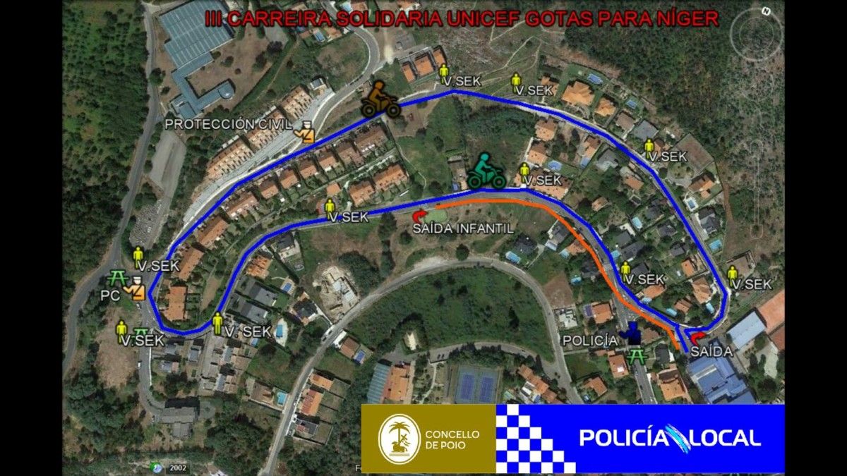 Restricións circulatorias este venres na Caeira por unha carreira infantil