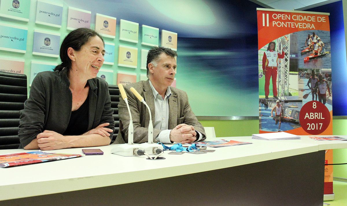 Anxos Riveiro e Alfredo Bea presentan o II Open Cidade de Pontevedra de piragüismo
