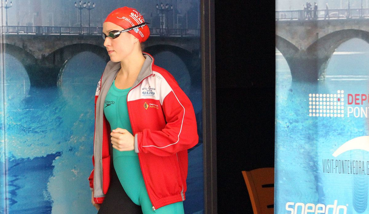 Bea Gómez, na terceira xornada do Campionato de España Open de Primavera en Pontemuiños