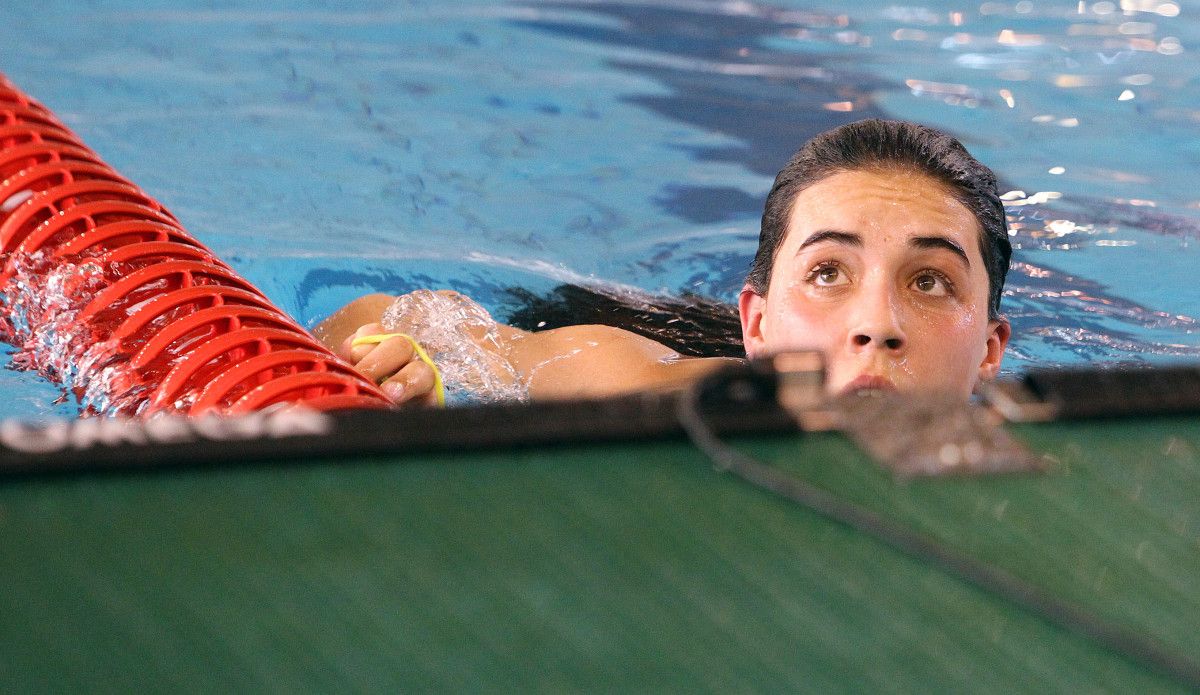 Águeda Cons, en la tercera jornada del Campeonato de España Open de Primavera en Pontemuiños