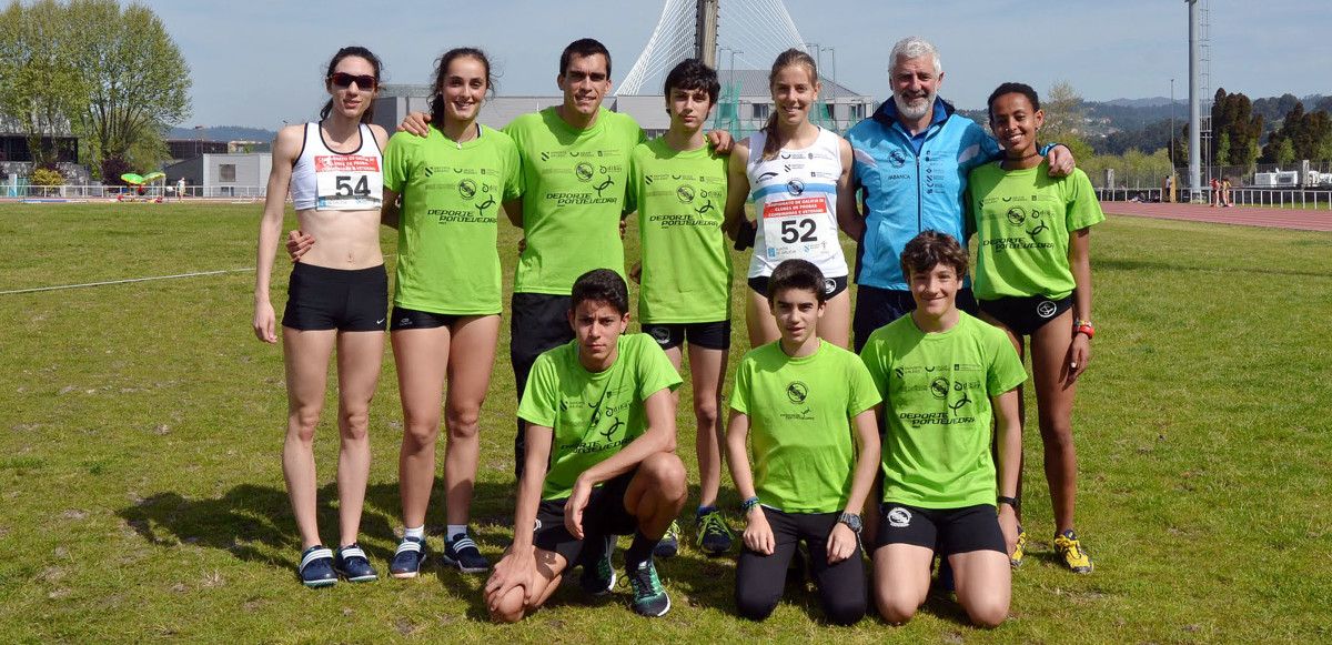 Atletas de la Gimnástica en el Campeonato Gallego de Pruebas Combinadas