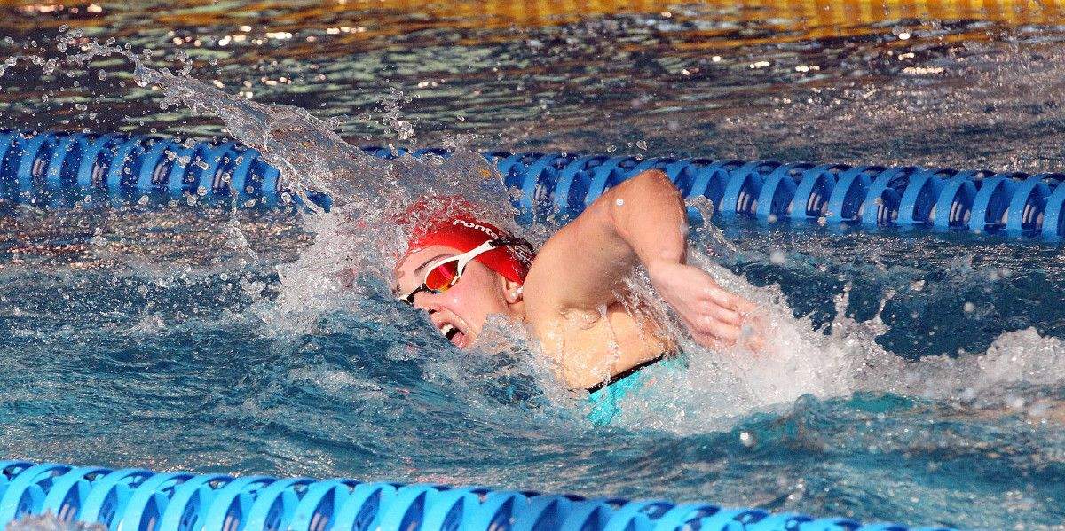 Paula Goyanes, na última xornada do Campionato de España Open de Primavera de Natación