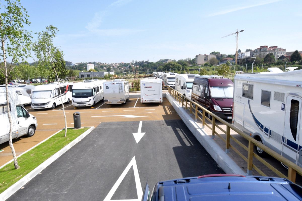Encontro da Federación Galega de Autocaravanas na nova zona reservada en Tafisa