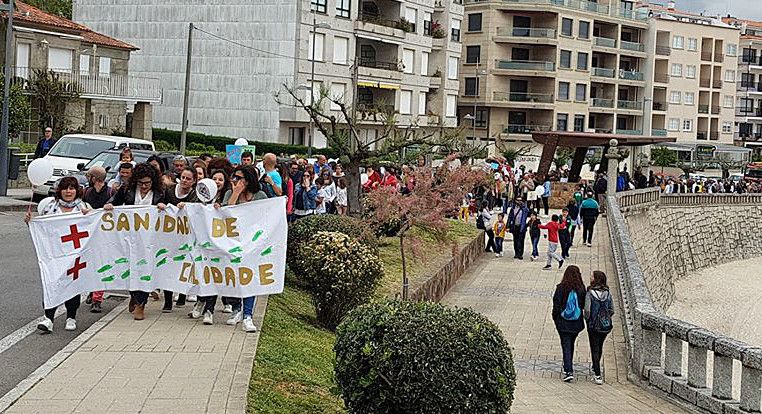 Manifestación por la mejora del servicio en el Centro de Salud de Baltar