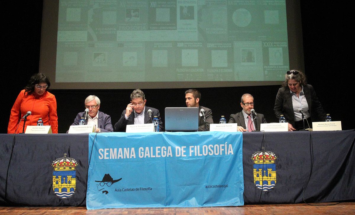Inauguración da XXXIV Semana Galega de Filosofía no Teatro Principal
