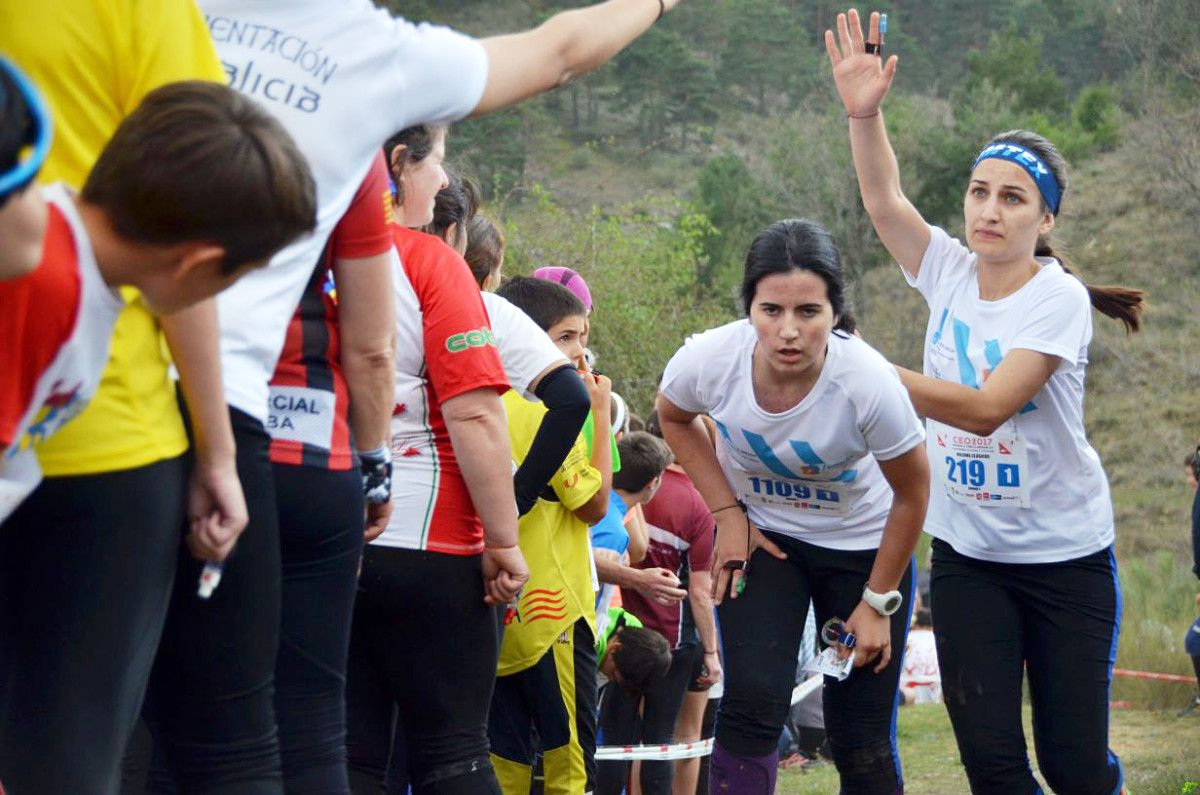 Deportistas do Club Aromon no Campionato de España de Orientación