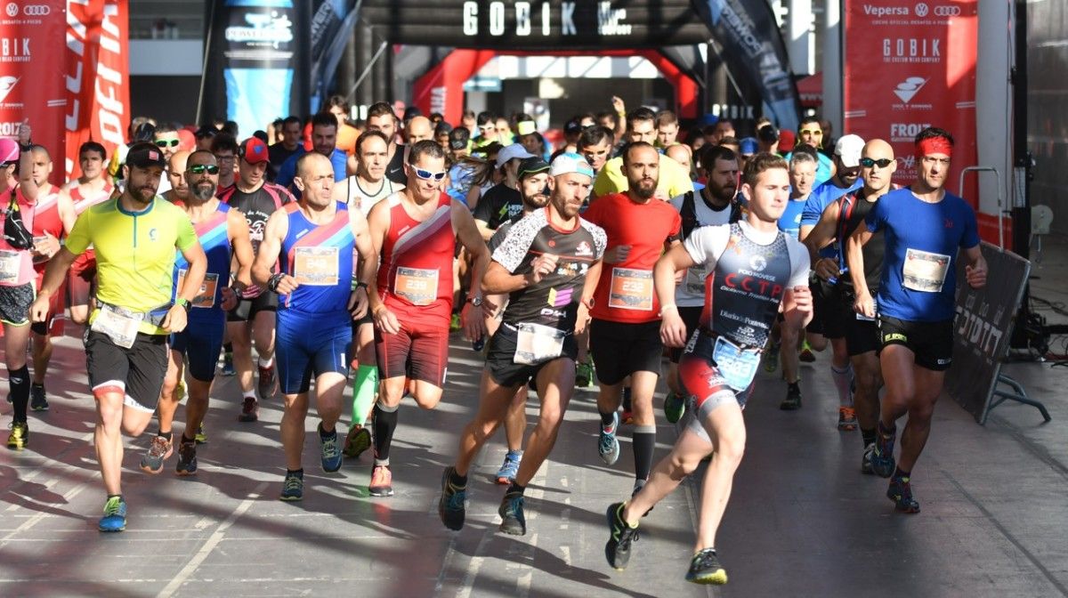 Salida del trail en la Pontevedra 4 Picos 2017