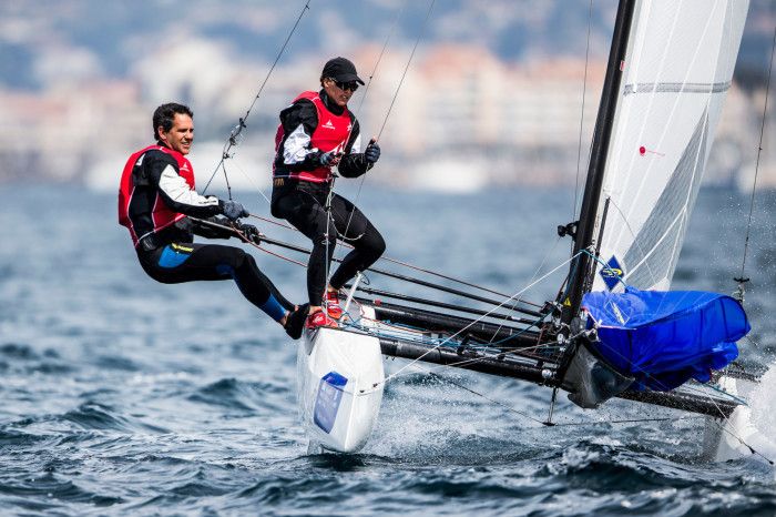 Fernando Echávarri y Tara Pacheco en la Copa del Mundo de Hyères