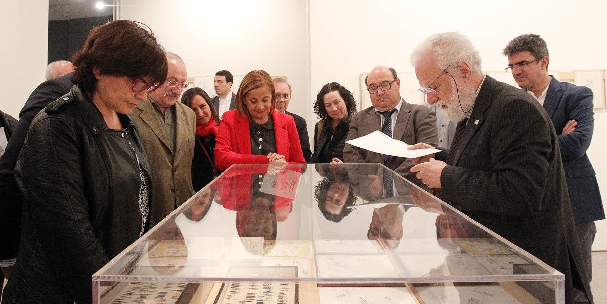 Inauguración de la exposición 'Imaxinar a Educación. 50 anos con Frato'