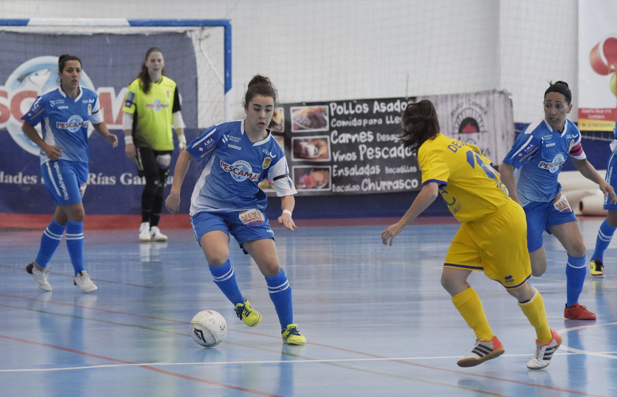 Partido entre Poio Pescamar e AD Alcorcón na Seca