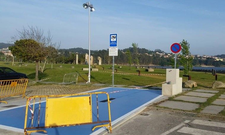 Área de autocaravanas en Poio